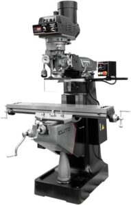 Jet Tools EVS-949 Mill with 3-Axis ACU-RITE 303 (Knee) DRO and Servo X, Y, Z-Axis Powerfeeds and USA Air Powered Draw Bar